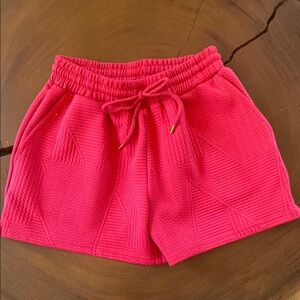SSYS The Label Pink Textured Women's Shorts/ Size small